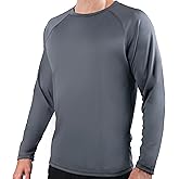 Kanu Surf Men’s Swim Shirt w/Long Sleeves – Quick-Dry Fabric, UPF 50+ Workout Rash Guard for Men in Loose-Fit Design