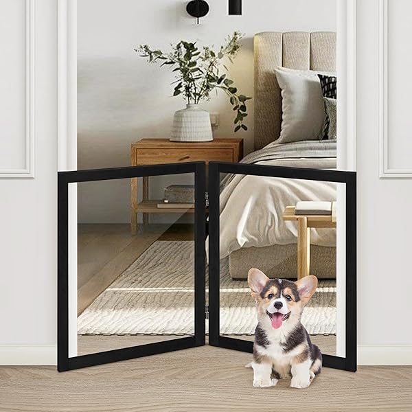 LZRS CLEAR DOG GATE FOR INDOOR USE –...