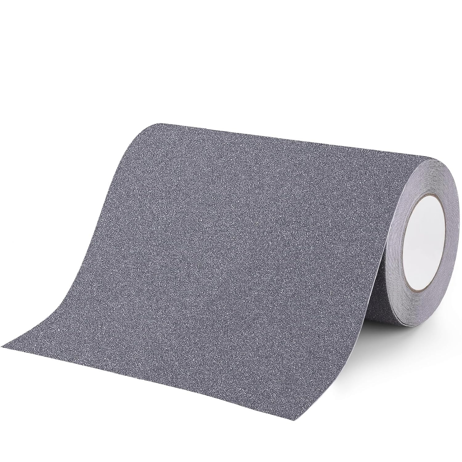 OQingluan Anti Slip Tape, 25cm*10m9.8 in*33 ft, Anti Slip Safety Grip Tape for Stairs, Strong Traction, for Indoor & Outdoor Stairs, Waterproof, Grey