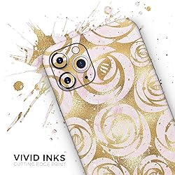 Design Skinz Karamfila Watercolor & Gold V1