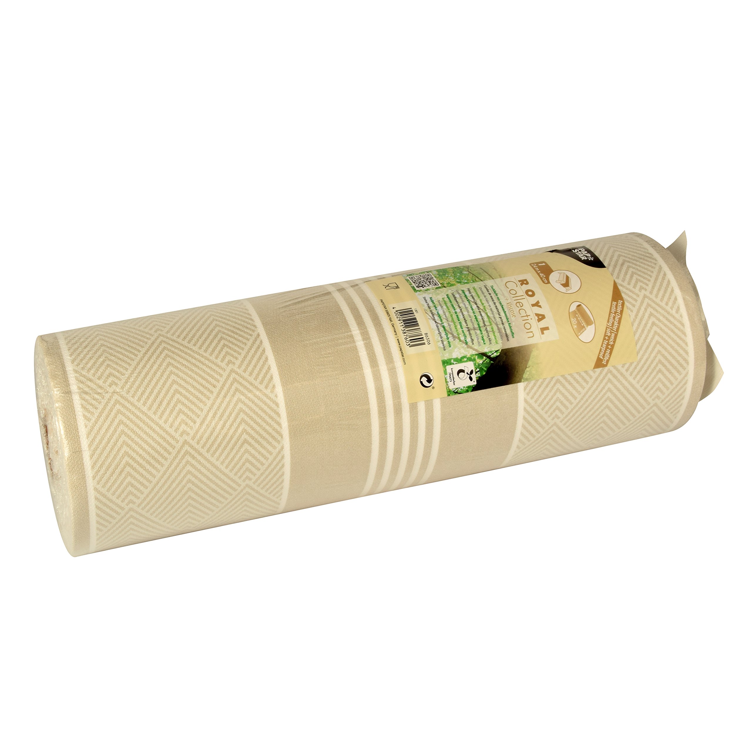 Papstar Royal Collection, Table Runners, cloth-like, Tissue Mix '24 M X 40 cm Elegance on a Roll # 86506