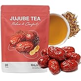 DALAMHARI Jujube Dates Tea | 30T | Korean Pitted Red Dates Tea Bags Smooth Move Tea Sleepytime Dried Jujube Fruit Te Divina Chupa Panza Pinalim Ballerina Throat Coat