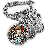 St. Augustine of Hippo Necklace, Keychain or Clip, Patron Saint Catholic Jewelry, Confirmation Gift