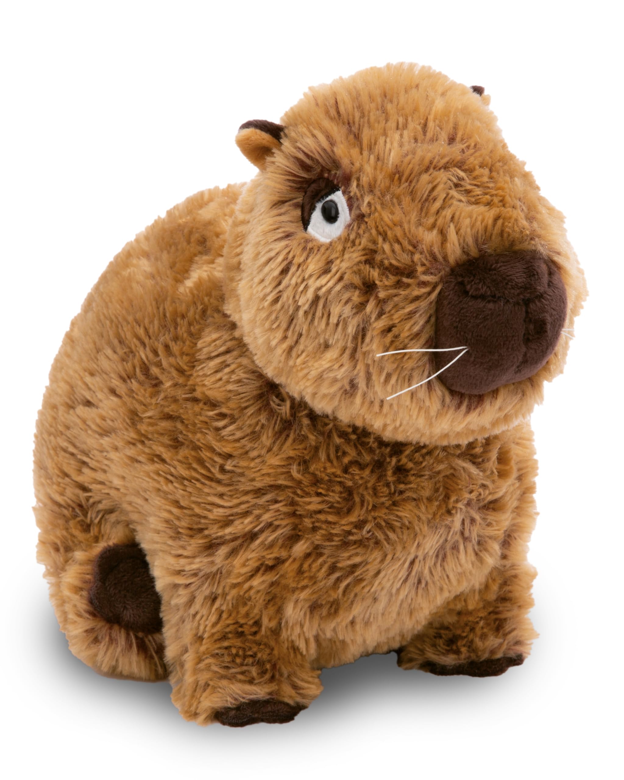 NICI Capybara Kuscheltier Capy-Barbara 27cm sitzend - Niedliches Stofftier zum Kuscheln und Spielen, Capybara Plüschtier für Schmusetierliebhaber - 61223, Braun