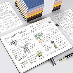 Bullet Dotted Journal Notebook 3 Pack, A5 Dotted
