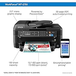Epson WF-2750 All-in-One Wireless Color Printer