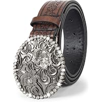 Mealah Womens-Western-Belt Rhinestone-Cowboy-Cowgirl Belt 