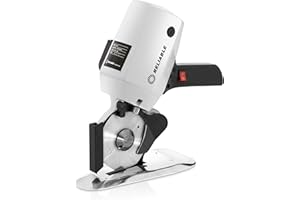 Reliable 1500FR Octagonal Knife Cloth Cutting Machine, 4-Inch High Power Light Weight Garment Cutter, 1" cutting capacity, Hi