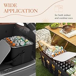 HOTOR Trunk Organizer, Sturdy Foldable with Cooler