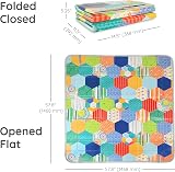 Infantino Foldable Soft Foam Play Mat Baby Tummy Time Floor Mat Multi-Coloured view 5