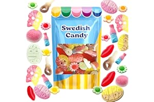 SCANDYLICIOUS BUBS Swedish Candy – Sour & Sweet Pick and Mix – Assorted Scandinavian Gummy Candy, Soft and Chewy Texture, Bulk Bag – Made in Sweden