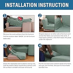 H.VERSAILTEX 3 Piece Stretch Sofa Covers for 2