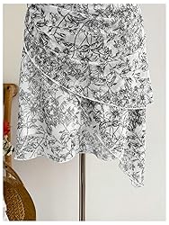 BEAUDRM Women's Floral Print Sleeveless Halter Deep