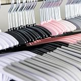 KEPLIN 20-Pack Non-Slip Hangers Slimline 360° Swivel Tie Organizer Blush view 7