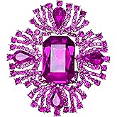 elegant retro vintage Austrian crystal rhinestone Cross flower brooch pins for women fashion for dress clothes