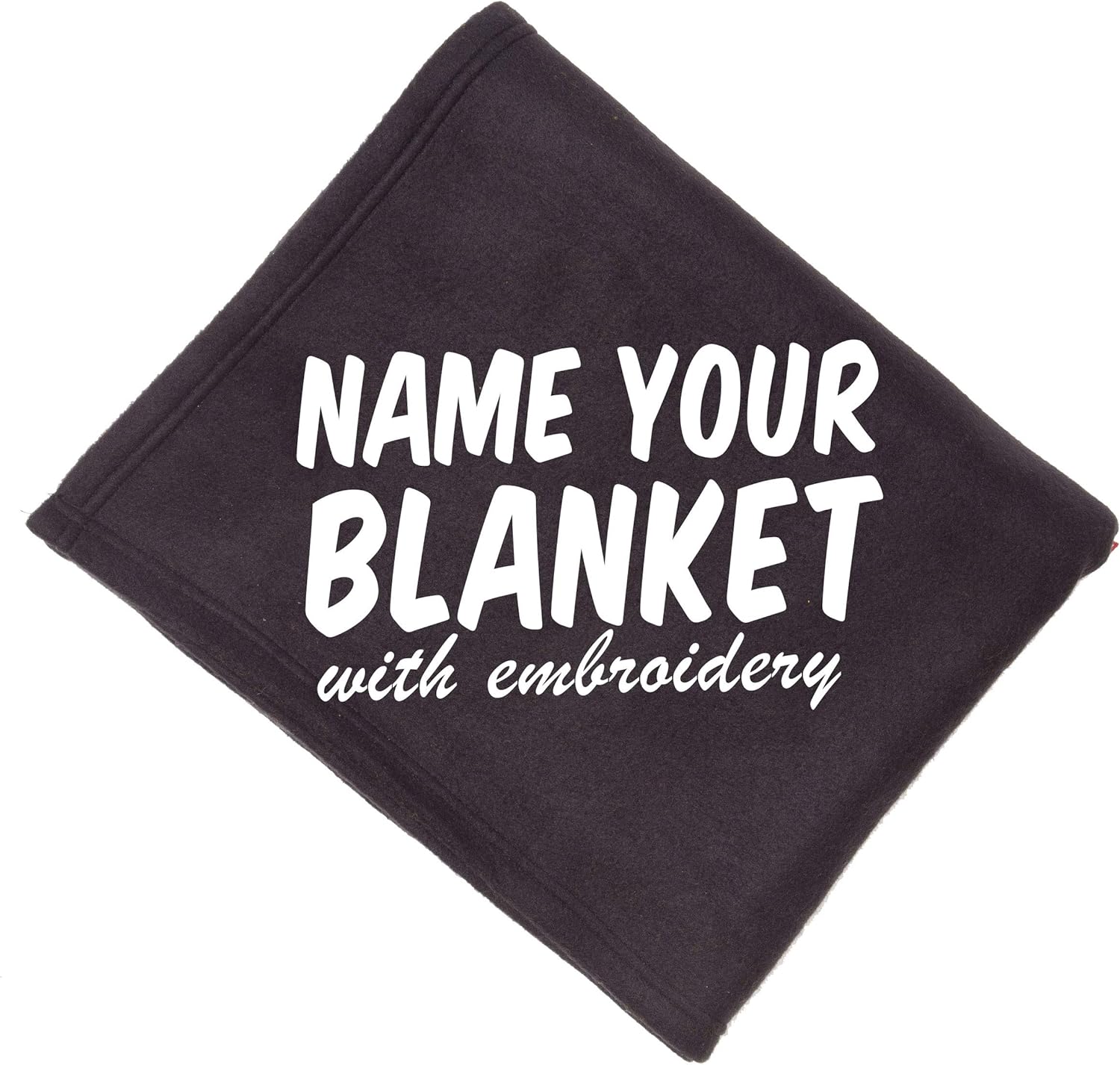Personalized Custom Fleece Blanket Add Your Embroidered