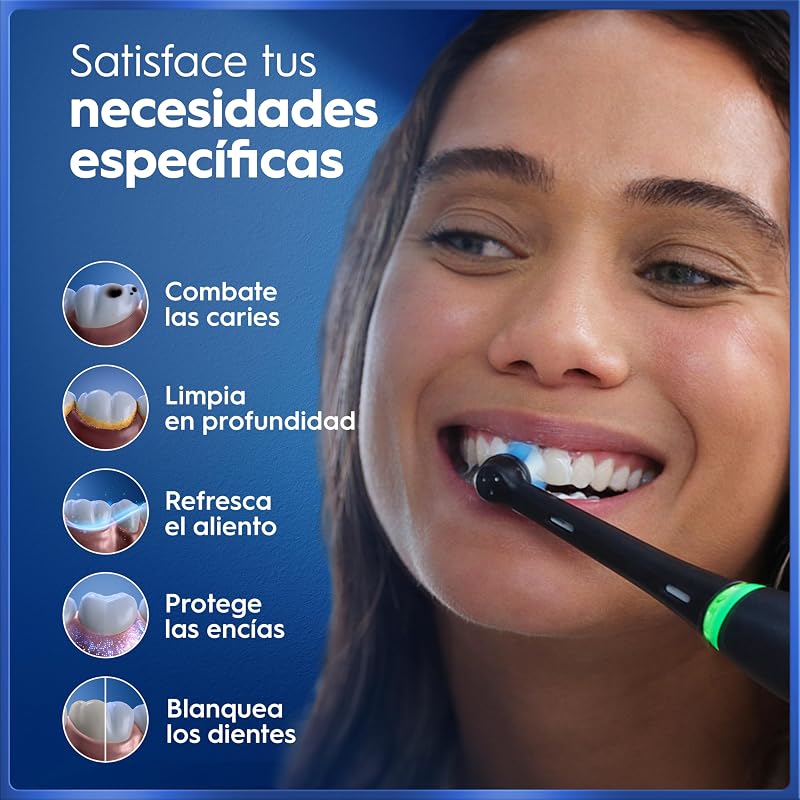 iO 5N Cepillos de Dientes Eléctricos, Negro Y Blanco, Pack de 2