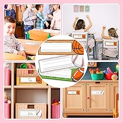 30 Name Tags for Classroom Cubbies, 3x9 in All-Star