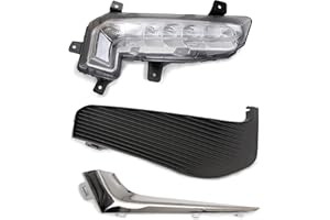 BXZ Daytime Running Drivering Passenger Right RH Fog Light W/Bumper Insert Outer Grill Grille For Chevy Malibu 2016 2017 2018