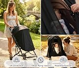 PewinGo Universal Stroller Sun Shade UPF50+ Zipper Breathable Double Layer view 2