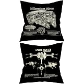 Science FictionMovie Fan Throw Pillow Case, Gift for Fan, Gift Dad, Husband, Boyfriend, Fiance, Brother, Son, Cushion Cover for Sofa Couch Bed, 18 x 18 Inch Set of 2