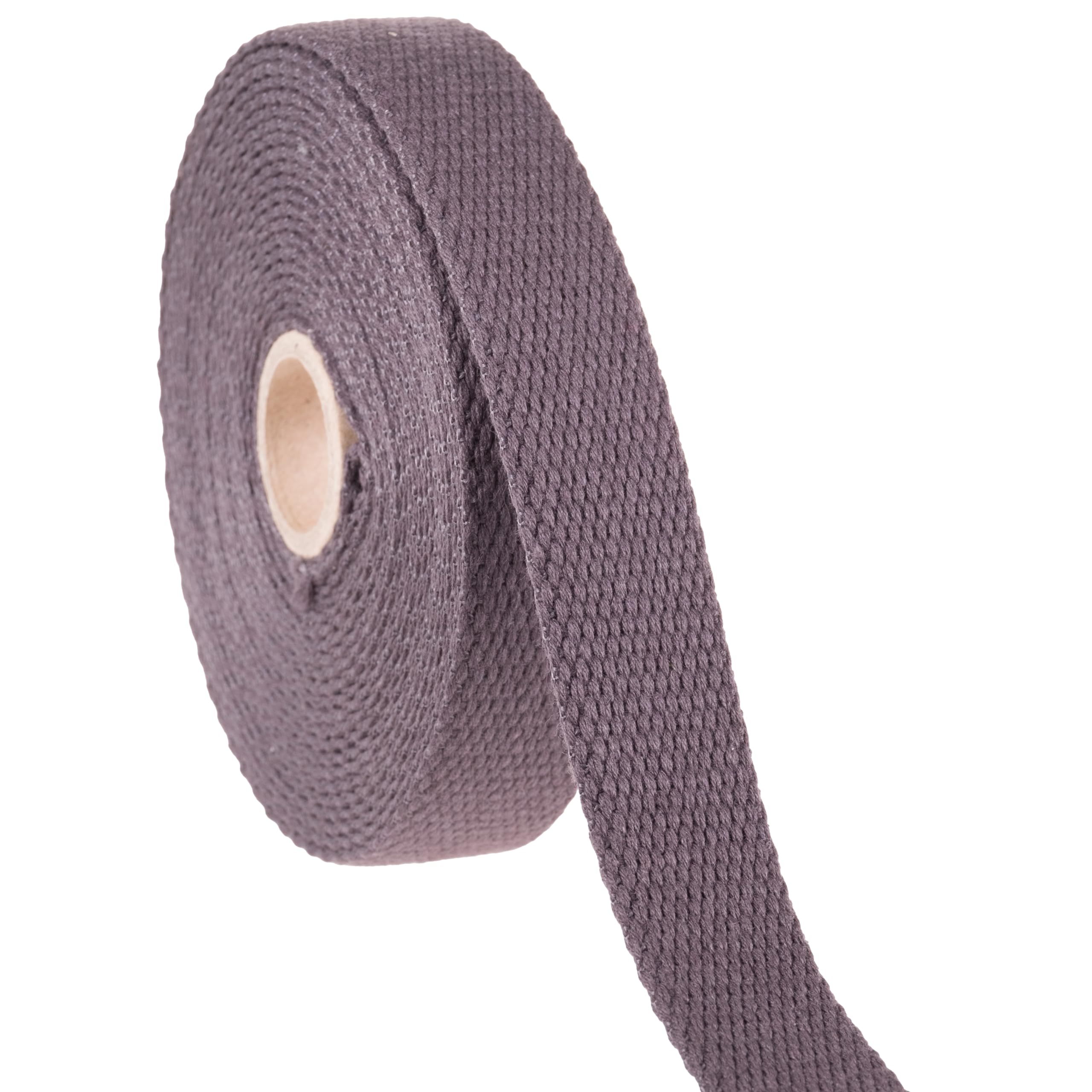 Shelver Heavy Duty Cotton Webbing Strap, 1 or 1.5 Inches and Colours, 5m (Grey, 25mm) — image 1