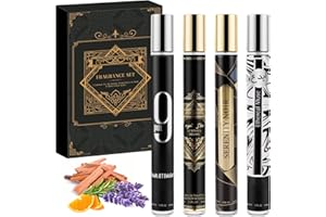 OFUN 4 Pack Cologne for Men, 4x35ml Men Eau De Perfume Gift set, Cologne Sampler Sets,Travel Size Perfumes,Fragrance Gift Sets for Birthday Anniversary Valenines Christmas