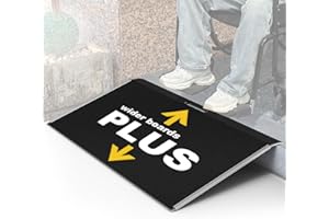 Nuvium 19"L x 32"W Threshold Ramp for Doorways, Wider Boards, Portable,Anti-Slip Ramps for Wheelchairs for Home,700 LBS Load Capacity,Aluminum Door Ramp and Curb Ramp for Scooters,Power Chairs,Walkers