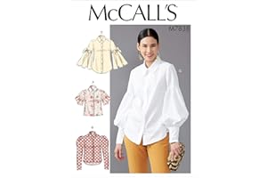 McCall's Patterns McCall's Loose Fit Women's Button-Up Blouse Sewing Patterns, Sizes 14-22
