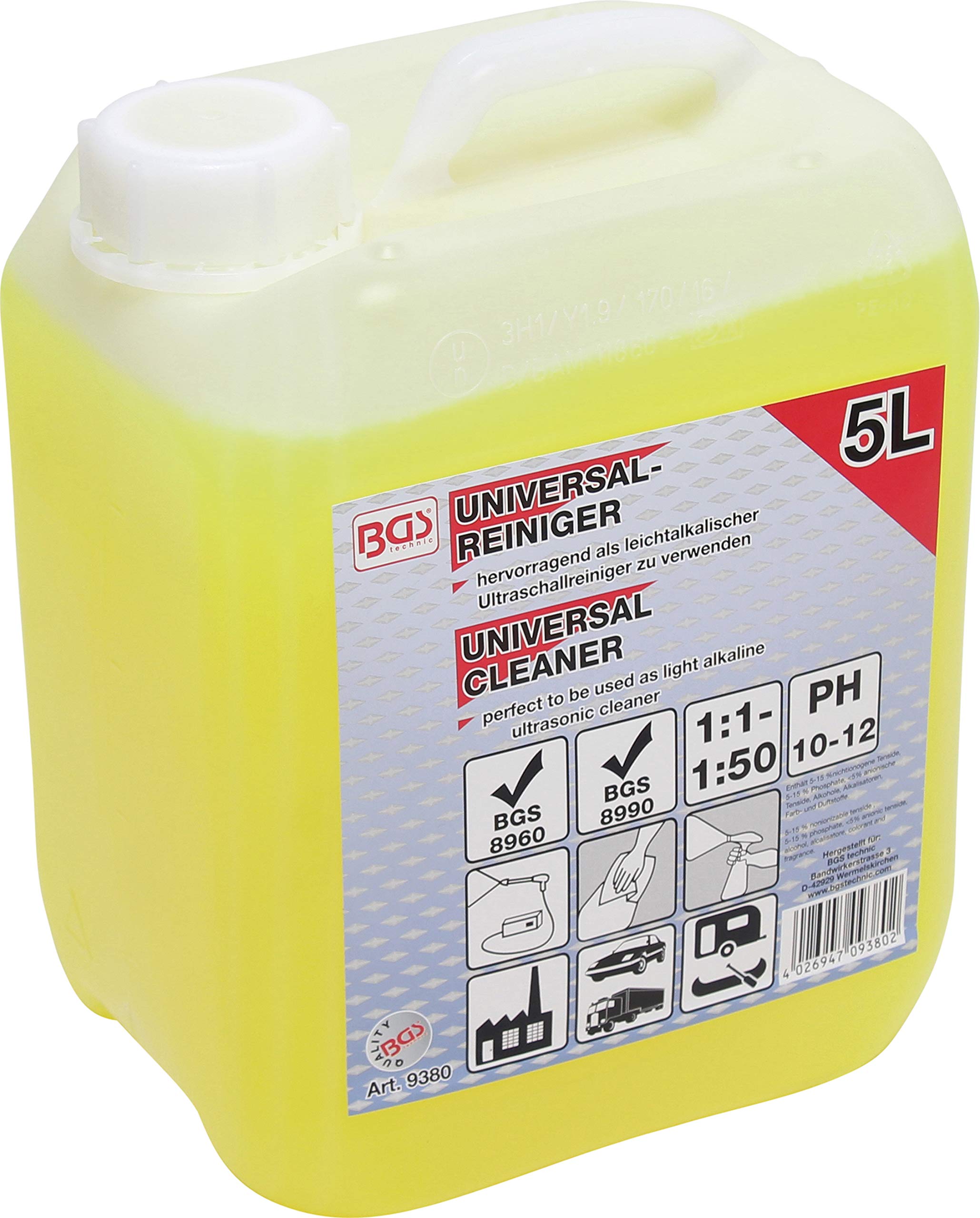 BGS 9380 | Universal Cleaner | 5 l | for High-Pressure Cleaners and Ultrasonic Cleaner
