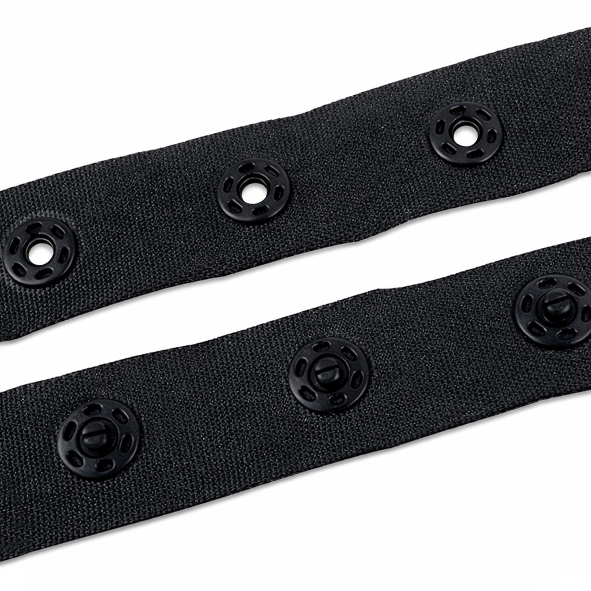 WedDecor Snap Popper Tape Fasten Ribbon Black Popper Snap Stud Press Fastening Sewing Duvet Cover Tape for Baby Jumpsuits, Toddles Clothes, Sewing Small Garments, 5 metres