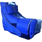 Skil-Care Heel Protector Boot, Heel-Check Style, Cozy Cloth, Universal Size | Open Heel Design Offloads Pressure, Cozy Cloth Reduces Friction, Foot Drop Strap, Extended Height, Adjustable, Universal Fit