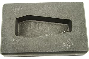 MAKE YOUR OWN GOLD BARS 4 oz Coffin/Casket Shape Gold High Density Graphite Mold 2oz Silver Bar-Made in The USA