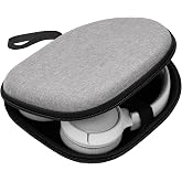Ginsco Slim Headphone Case for On-Ear Bluetooth Headphones, Gray | Compatible with JBL Tune 510BT/520BT/670NC/Live 460NC/Junior 320, with Sony WH-CH520/510, Travel Carrying Headphone Case