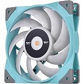 Thermaltake ToughFan 12 Turquoise High Static Pressure 2000 PWM, Metal-Reinforced Motor Hub, Gen.2 Hydraulic Bearing 120mm Case/Radiator Fan CL-F117-PL12TQ-A