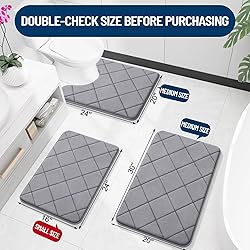 OLANLY Memory Foam Bath Mat 36x24, Ultra Soft and