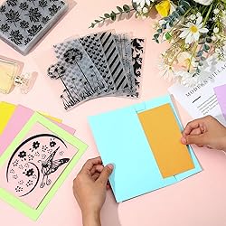 Mumufy 20 Pcs Embossing Folders for Card Making