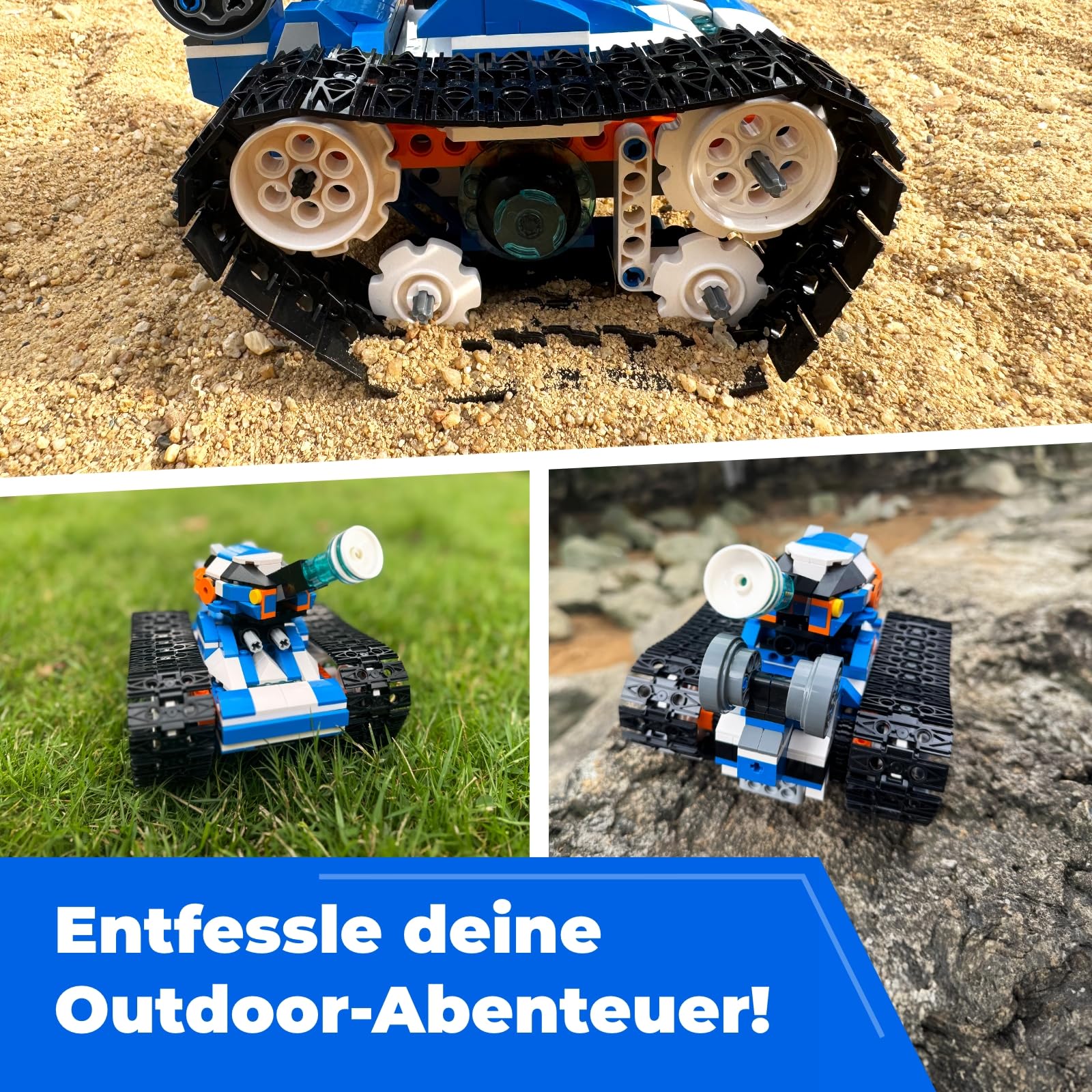Apitor Robot J – Programmierbarer Roboter Bausatz für Kinder, 6-in-1 STEM Lernspielzeug mit App-Steuerung, Jungen & Mädchen ab 7 Jahren (480 Teile) 7