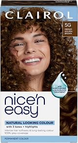 Clairol Nice'n Easy Crème Natural Looking Oil Infused Permanent Hair Dye 5G