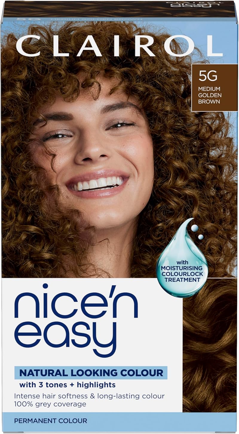 Clairol Nice'n Easy Crème Natural Looking Oil Infused Permanent Hair Dye 5G