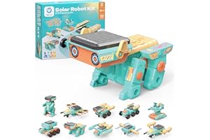 Sillbird Solar Robot Building Kit STEM Gift for Boys Ages 8-14, 10-in-1 DIY Educational Science Set for Kids Birthday, Sun Po