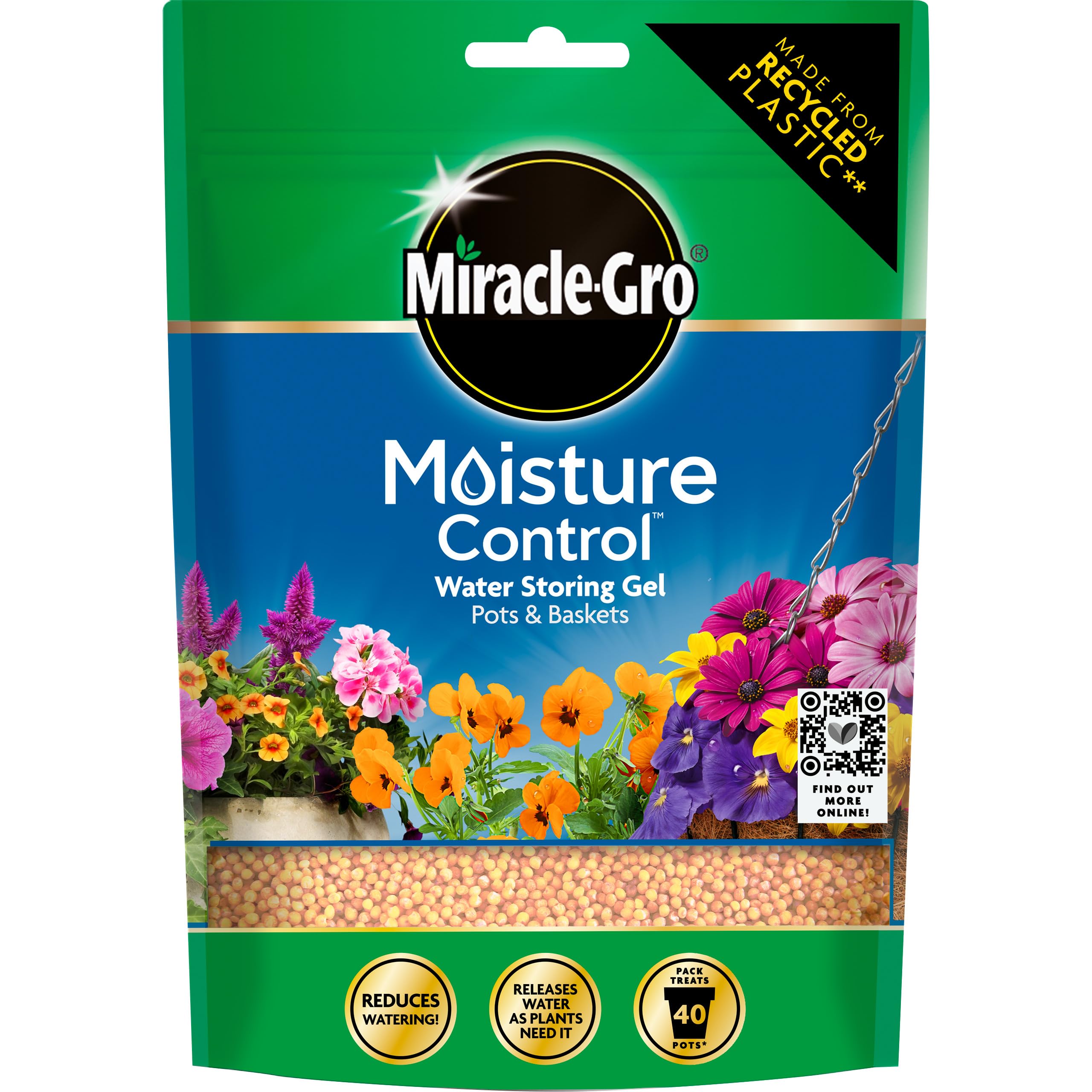 Miracle-Gro Moisture Control Water Storing Gel for Pots & Baskets, 200g
