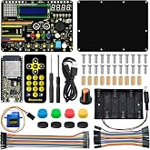 KEYESTUDIO Inventor Starter Kit for Arduino ESP32, Hardware Comes Pre-Connected, Easy to Get Started Coding and Electronics, 30 Projects, 15 Modules, STEM Educational Set for Adults Teens