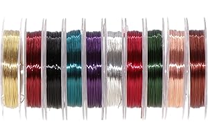 Temorah 10 Colors 0.3MM Copper Wire Fly Tying Materials for Handmade Fly Fishing