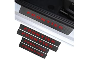 COTREE Car Door Sill Protector Compatible with Nissan Frontier Accessories, for Frontier Sill Scuff Plate Sticker Decoration