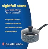 Russell Hobbs Nightfall 20cm Non-Stick Saucepan Induction Steel Lid view 2