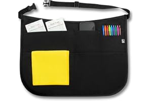 SupplyMaid Waterproof Server Apron with Buckle - Stainproof Waist Apron for Waiters and Waitresses