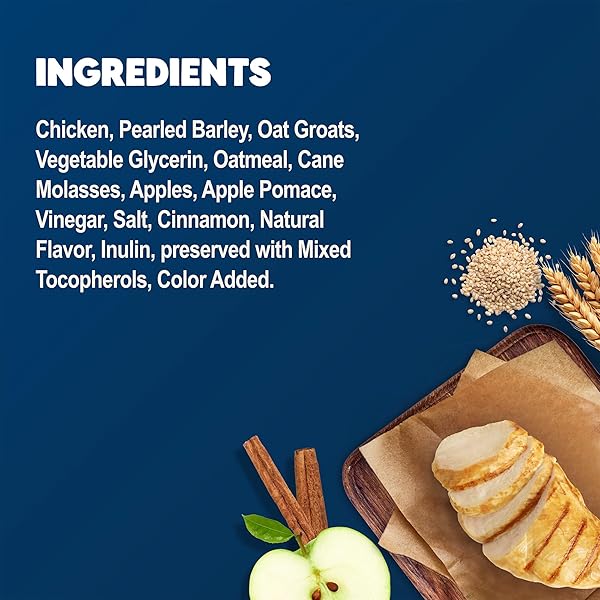 BLUE BUFFALO BENEBARS DIGESTIVE SUPPORT DOG TREATS WITH PREBIOTIC FIBER, MADE WITH NATURAL INGREDIENTS, USA CHICKEN & APPLE, 9-OZ BAG