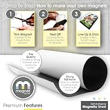 The Magnet Shop TMS Magnetic Sheets Self-Adhesive A4 0.4mm 10 Pack view 3