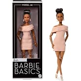 Barbie Basics Model Fashion Doll Collector 08 | Brunette Fashion Doll With Tan Dress &amp; Strappy Heels, Ages 6+